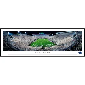 2021 Beaver Stadium "Endzone" White Out in Standard Frame