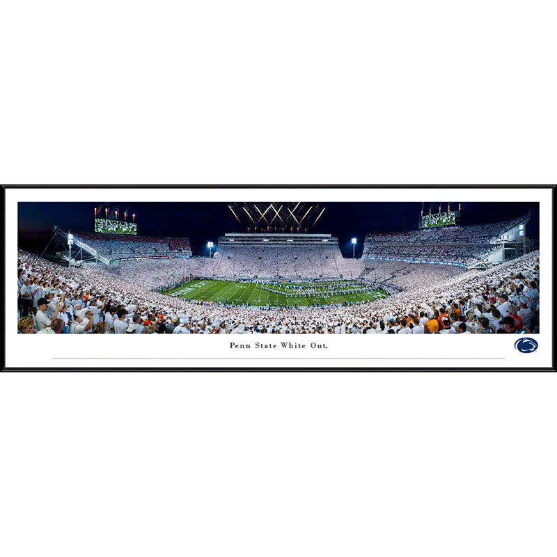 2021 Beaver Stadium "Runout" White Out in Standard Frame