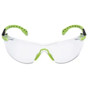 3M™ Solus 1000-Series Protective Eyewear, Clear Poly Antifog Lens, Green/Black Frame, S1201SGAF