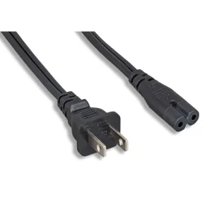 AC Power Cheater Cord, C7 Figure 8, 3 ft