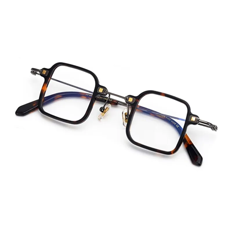 Aissuarvey Unisex Acetate Metal Square Full Rim Eyeglasses Hp506