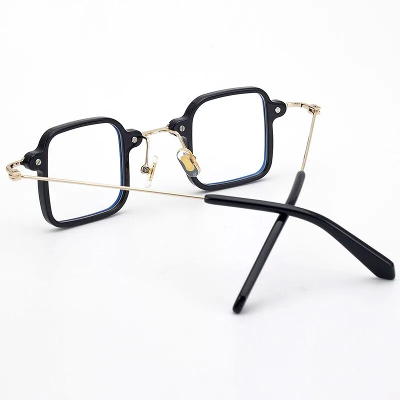 Aissuarvey Unisex Acetate Metal Square Full Rim Eyeglasses Hp506