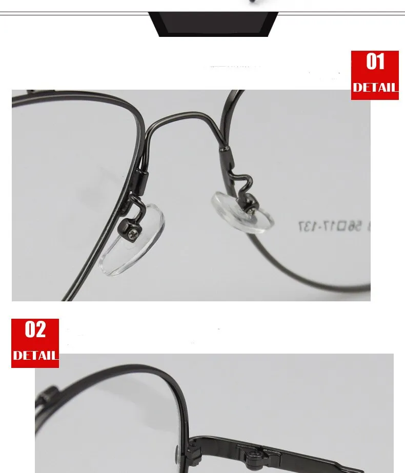 Aissuarvey Unisex Eyeglasses Round Alloy Double Bridge Full Rim Big As3028