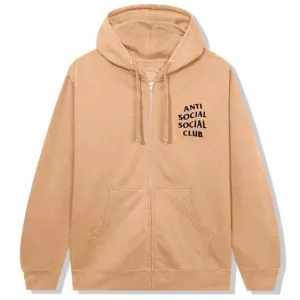 Anti Social Social Club Mind Games Zip-Up Hoodie (Sandstone)