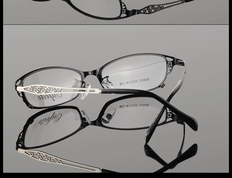 Bclear High-Grade Women Spectacle Frame Metal Alloy Eyeglasses Frame Half Frame Glasses Frame Eyeglasses S99002