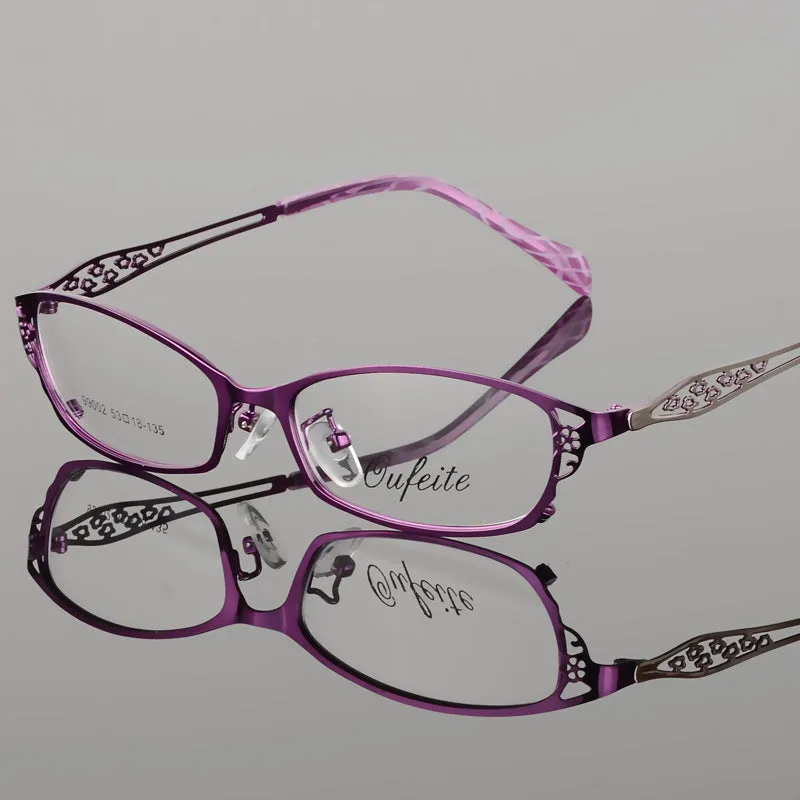 Bclear High-Grade Women Spectacle Frame Metal Alloy Eyeglasses Frame Half Frame Glasses Frame Eyeglasses S99002