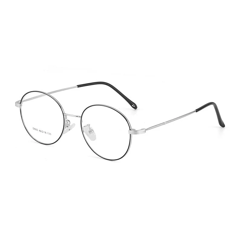 Bclear Unisex Full Rim Round Alloy Eyeglasses Sc860