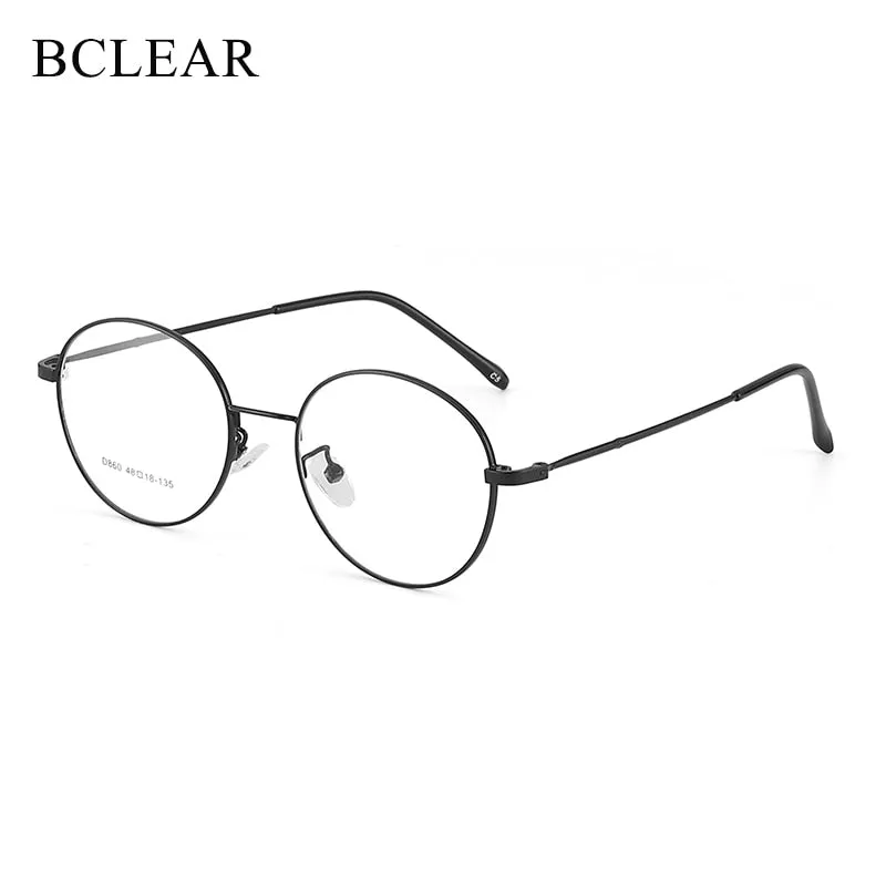 Bclear Unisex Full Rim Round Alloy Eyeglasses Sc860