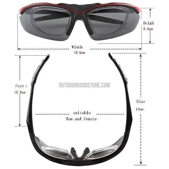 BL Polarized UV400 Outdoor Sunglasses (5 Lenses)