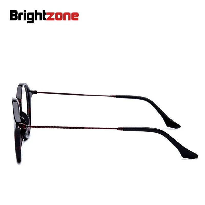 Brightzone Unisex Full Rim Eyeglasses Round Acetate 0446