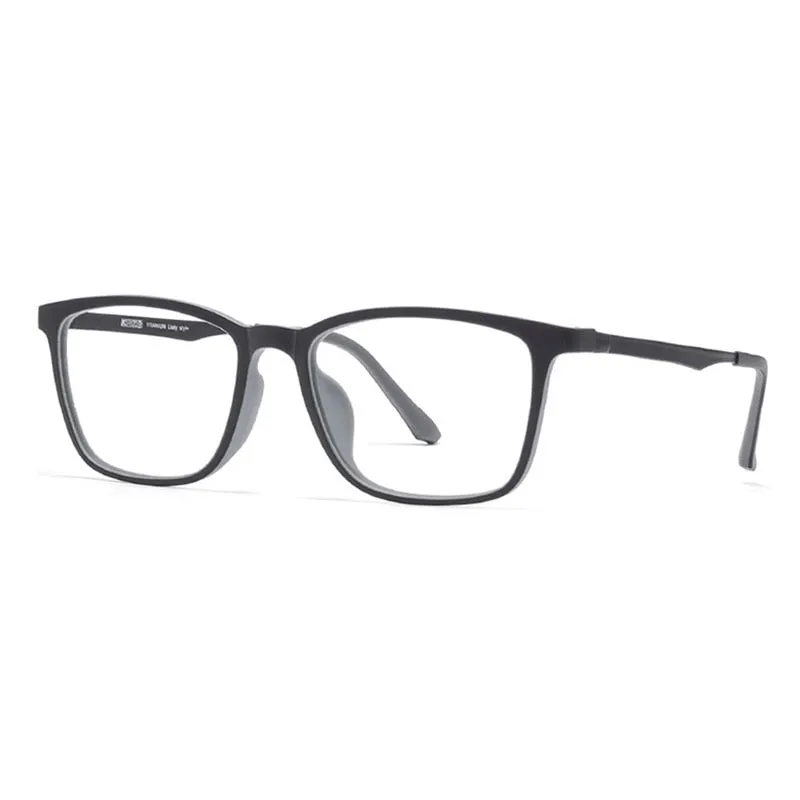 Brightzone Unisex Full Rim Square Ultem Eyeglasses 8808