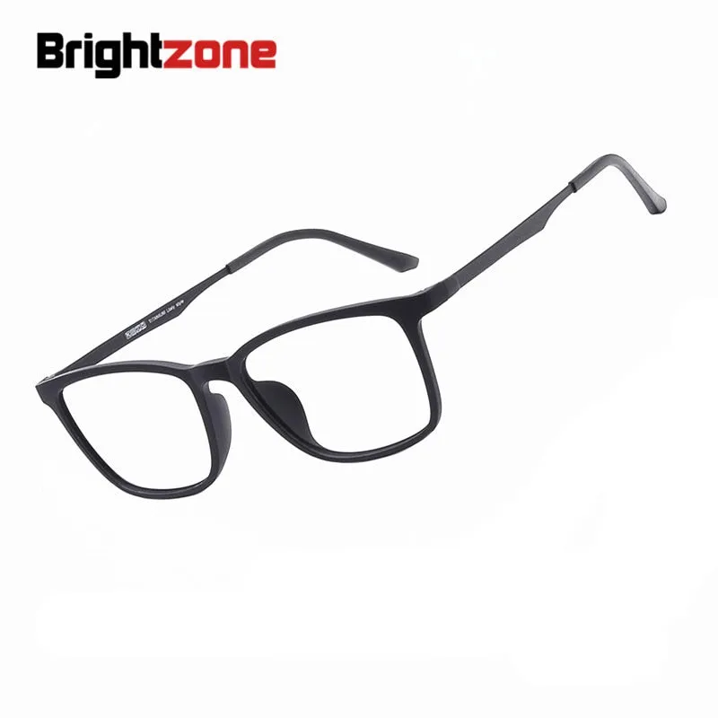 Brightzone Unisex Full Rim Square Ultem Eyeglasses 8808