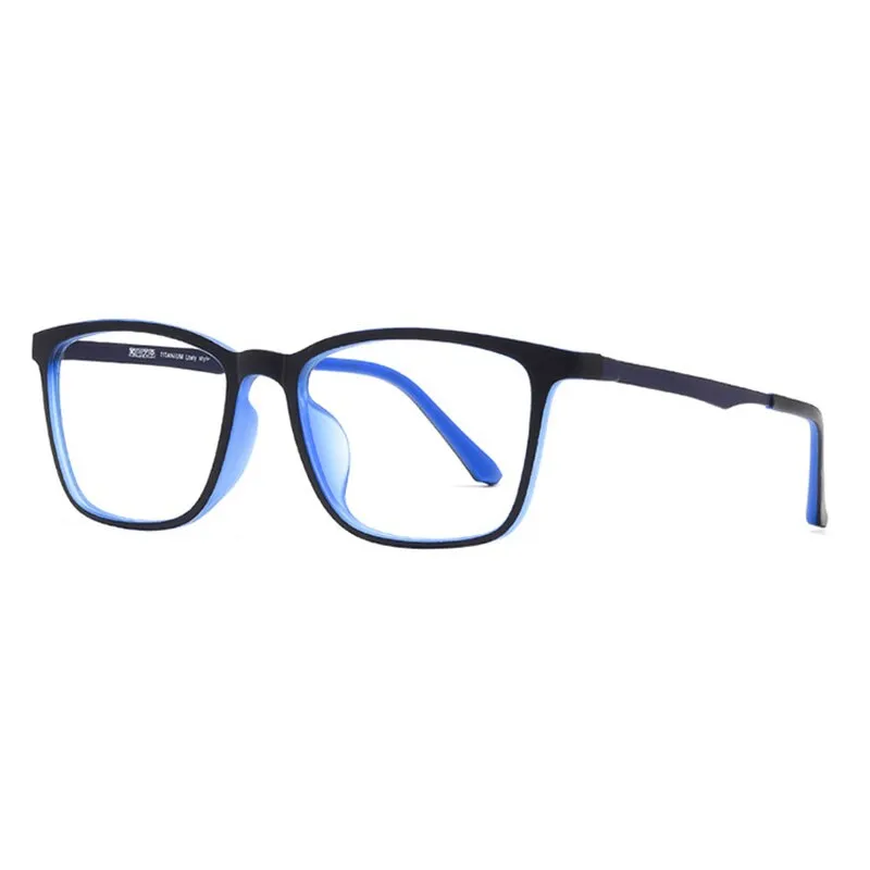 Brightzone Unisex Full Rim Square Ultem Eyeglasses 8808