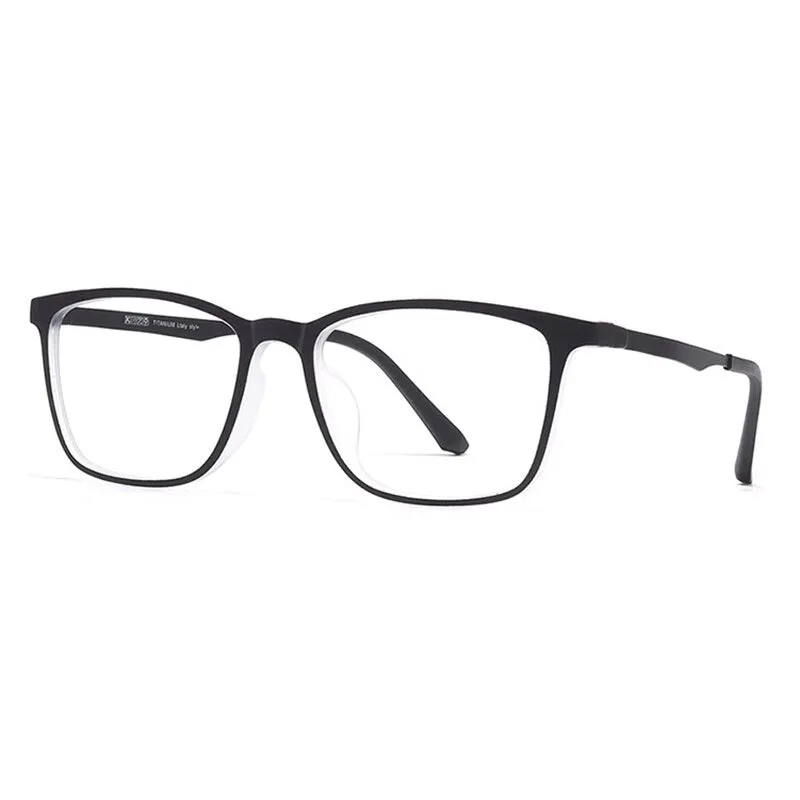 Brightzone Unisex Full Rim Square Ultem Eyeglasses 8808