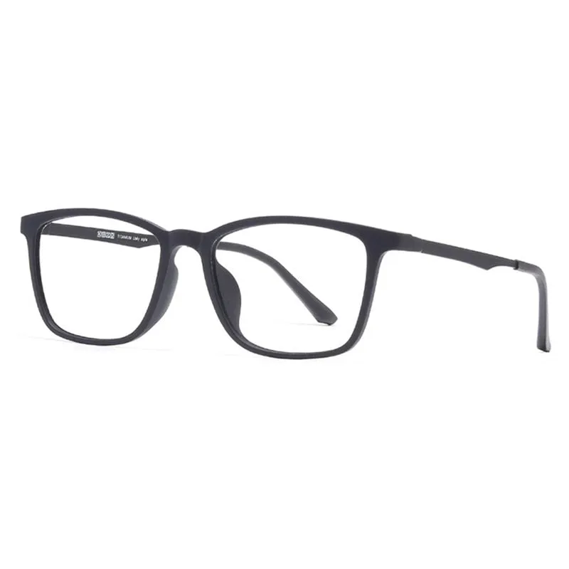 Brightzone Unisex Full Rim Square Ultem Eyeglasses 8808