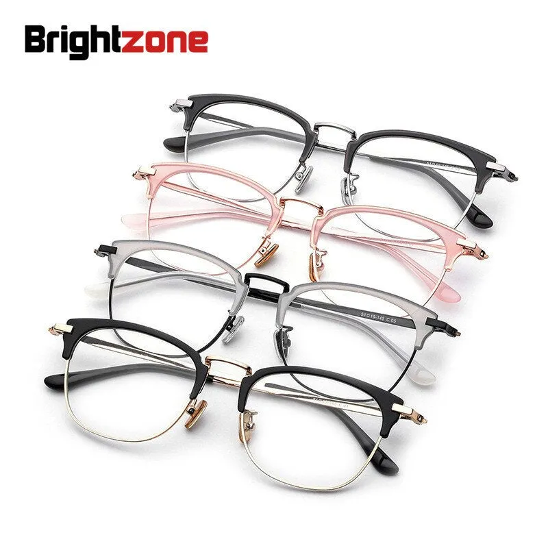 Brightzone Women's Full Rim Cat Eye Acetate Alloy Eyeglasses M802