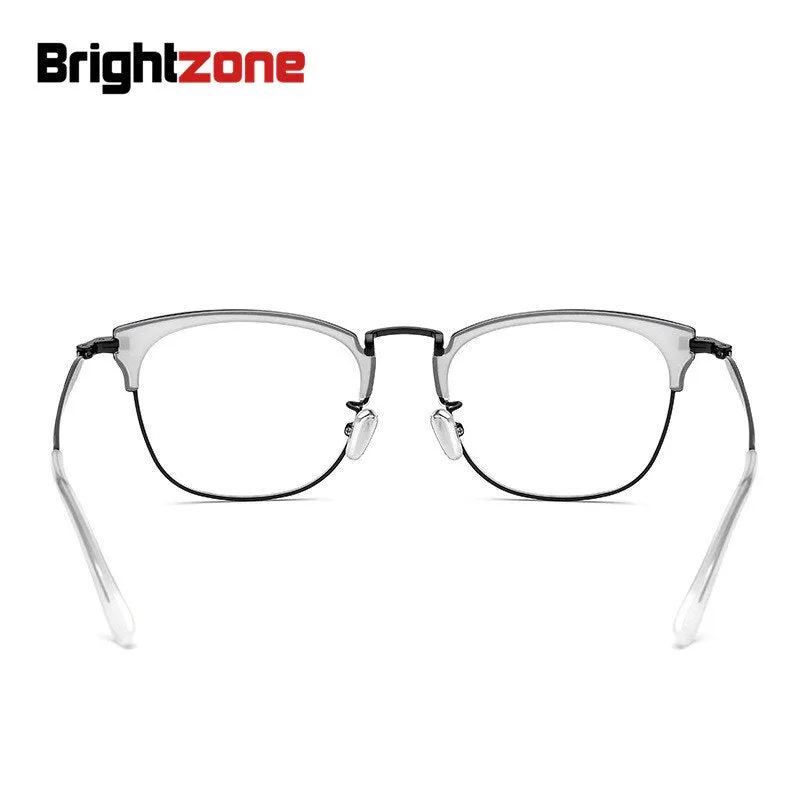 Brightzone Women's Full Rim Cat Eye Acetate Alloy Eyeglasses M802