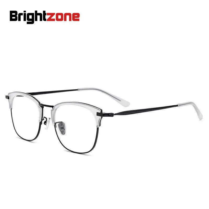 Brightzone Women's Full Rim Cat Eye Acetate Alloy Eyeglasses M802