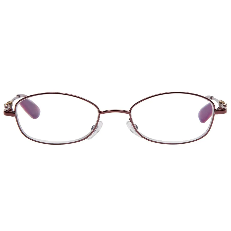 Brightzone Women's Full Rim Round Acetate Alloy Reading Glasses T058