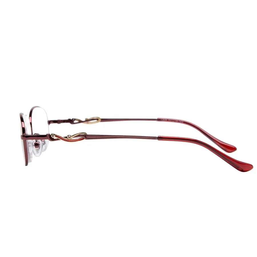 Brightzone Women's Full Rim Round Acetate Alloy Reading Glasses T058