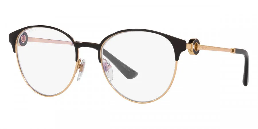 Bulgari Women's 53 mm Rose Gold and Black Opticals BV2223B-2070-53