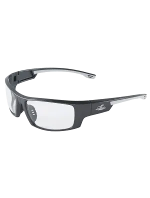 Bullhead Safety Eyewear Dorado BH991AF Pearl Gray Frame Clear Anti-Fog Safety Glasses