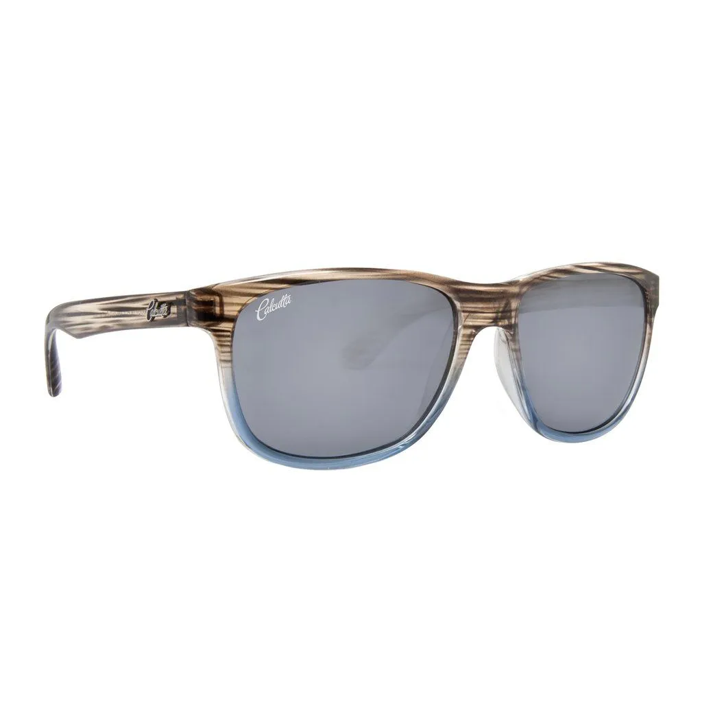 Calcutta Catalina Sung-Marble Frames - Blue/White Mirror Lens - Polarized Sunglasses