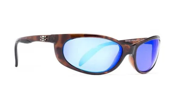 Calcutta Smoker Tortoiseshell Frames - Blue Mirror Lens - Polarized Sunglasses