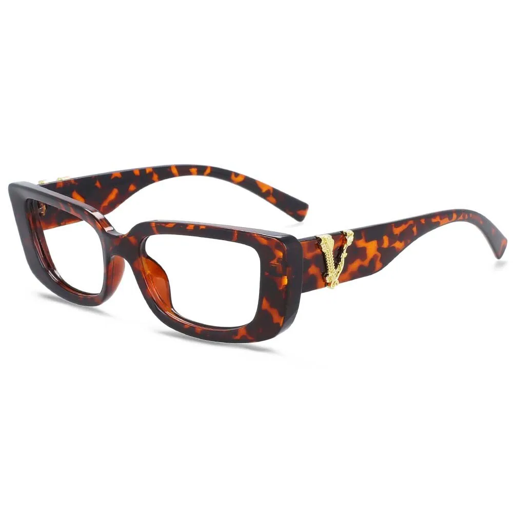 CCspace Unisex Full Rim Rectangle Cat Eye Resin Frame Eyeglasses 54034