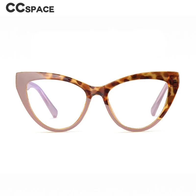 CCspace Women's Full Rim Cat Eye Tr 90 Titanium Eyeglasses 55288