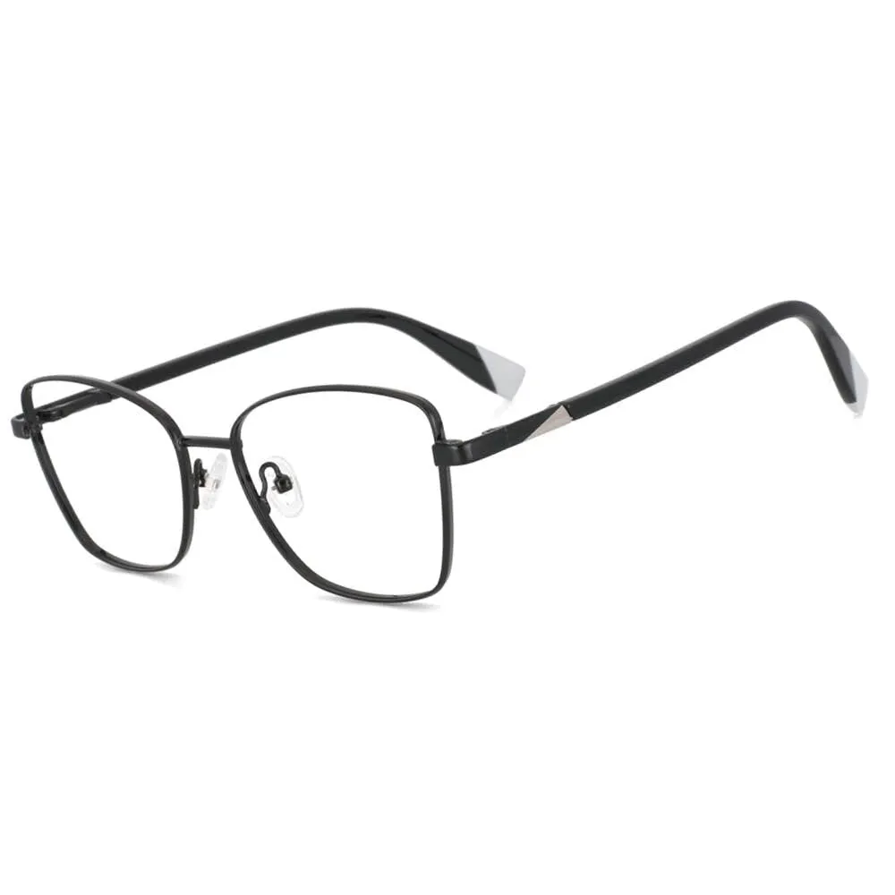 CCspace Women's Full Rim Square Alloy Frame Eyeglasses 53704