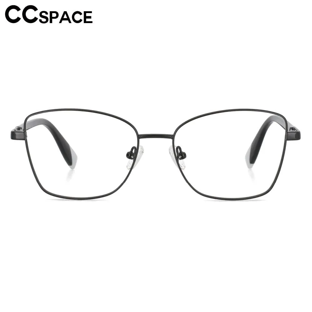 CCspace Women's Full Rim Square Alloy Frame Eyeglasses 53704