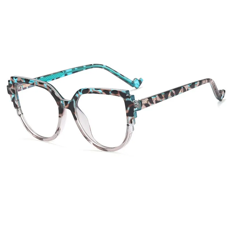 CCspace Women's Full Rim Square Cat Eye Tr 90 Titanium Eyeglasses 55323