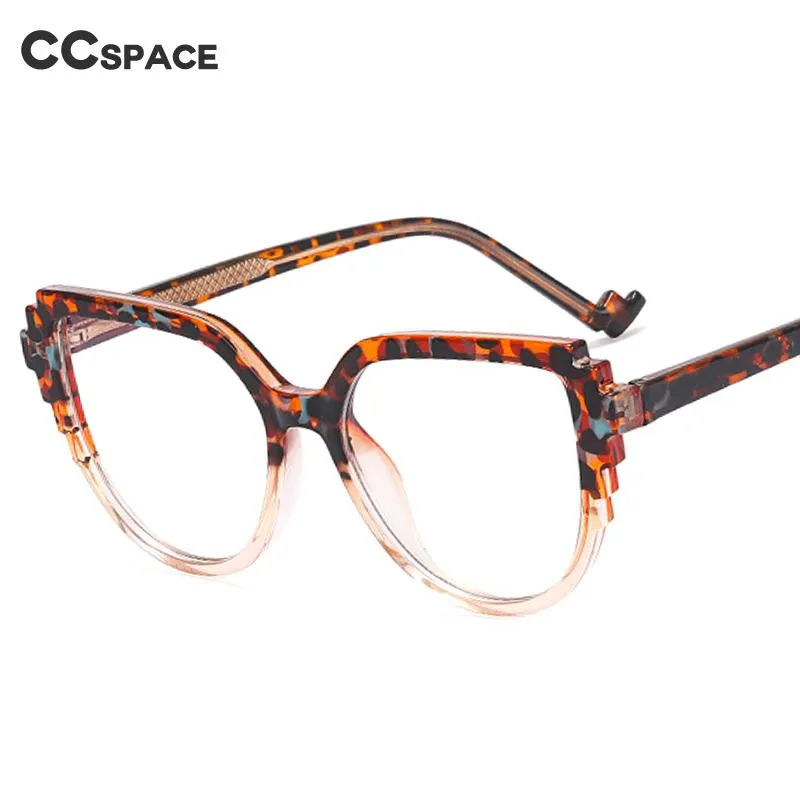 CCspace Women's Full Rim Square Cat Eye Tr 90 Titanium Eyeglasses 55323