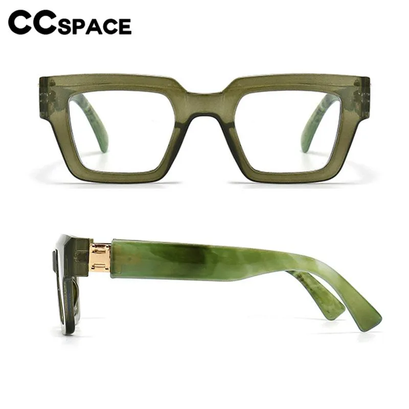 CCspace Women's Full Rim Square Plastic Resin Eyeglasses 56754