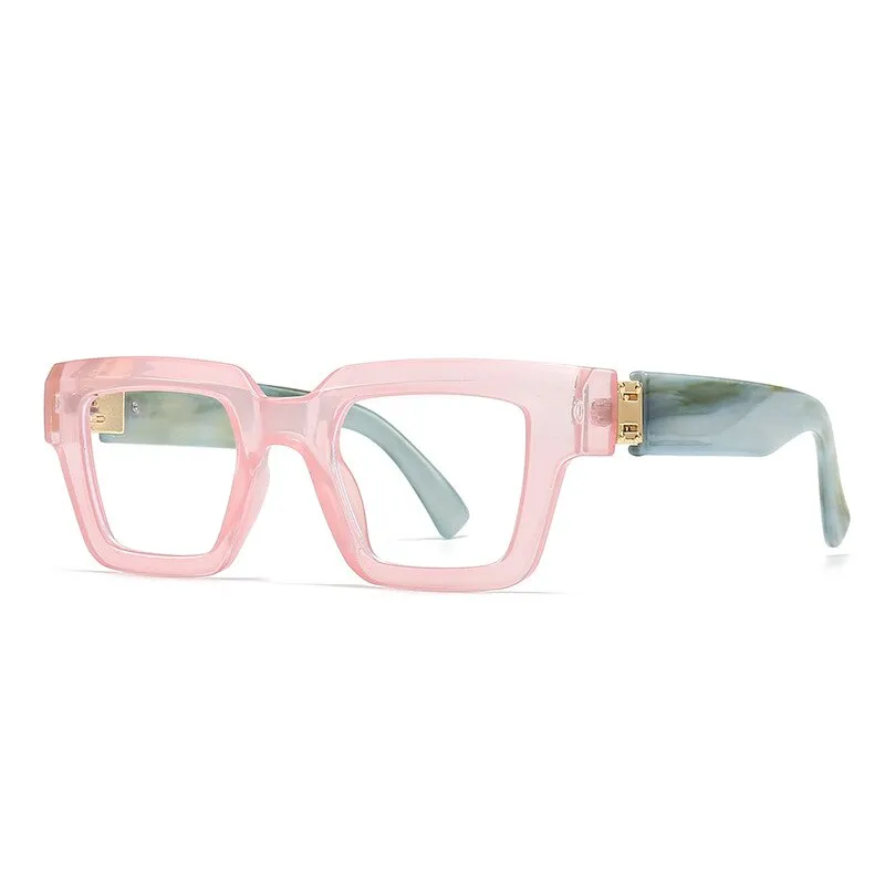 CCspace Women's Full Rim Square Plastic Resin Eyeglasses 56754