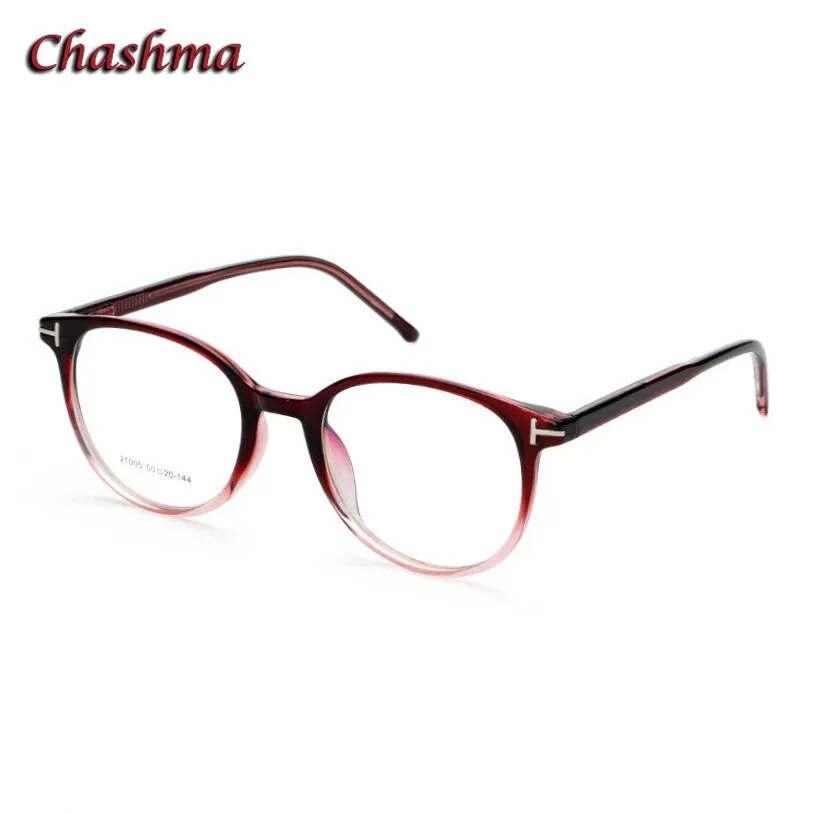 Chashma Ochki Men's Full Rim Round Titanium Acetate Eyeglasses 21005