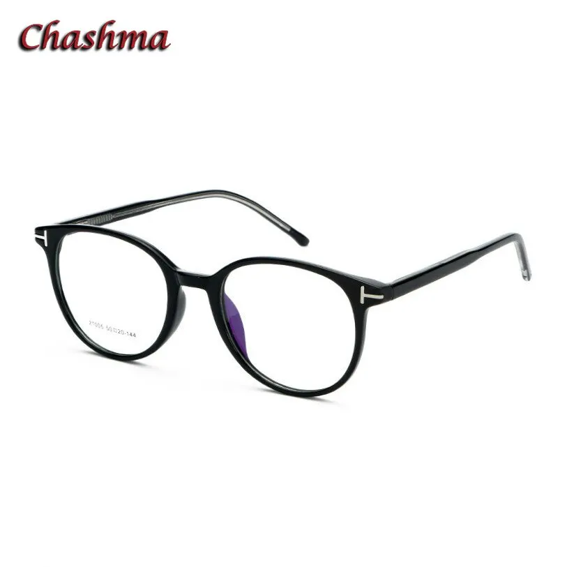 Chashma Ochki Men's Full Rim Round Titanium Acetate Eyeglasses 21005