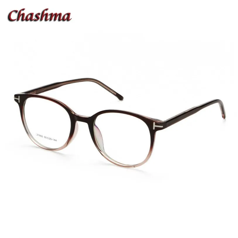 Chashma Ochki Men's Full Rim Round Titanium Acetate Eyeglasses 21005