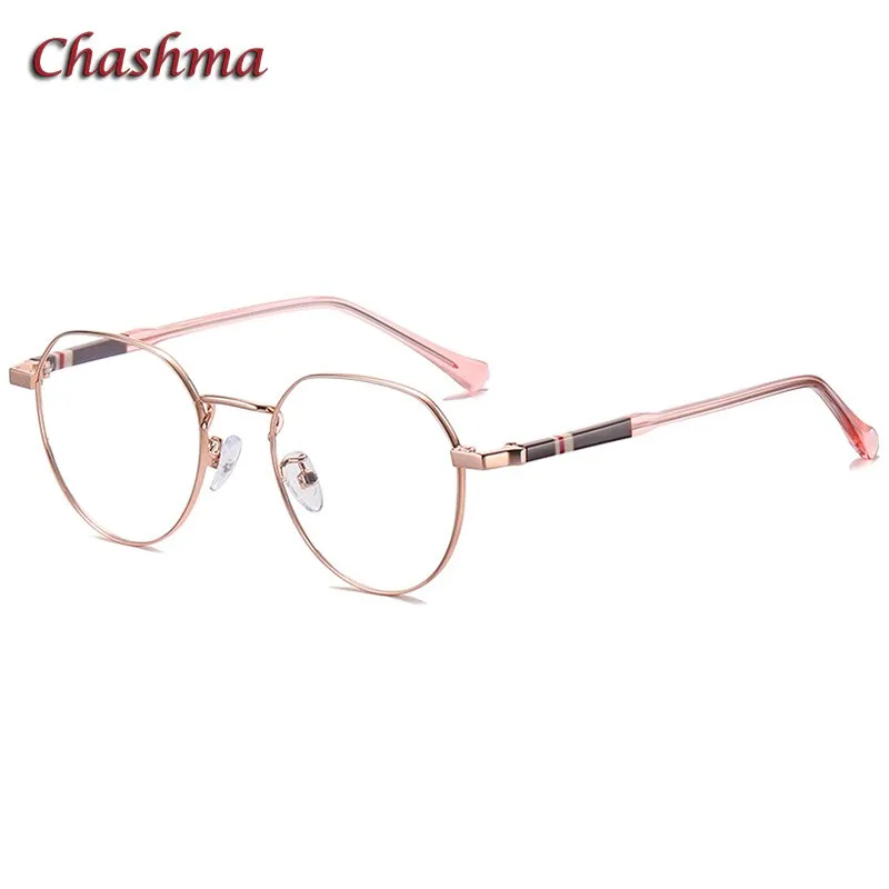 Chashma Ochki Unisex Full Rim Round Stainless Steel Acetate Eyeglasses 1921