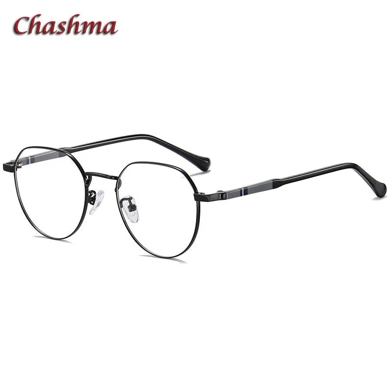 Chashma Ochki Unisex Full Rim Round Stainless Steel Acetate Eyeglasses 1921