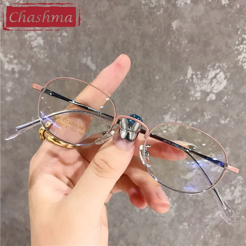 Chashma Unisex Full Rim Oval Titanium  Eyeglasses 20175