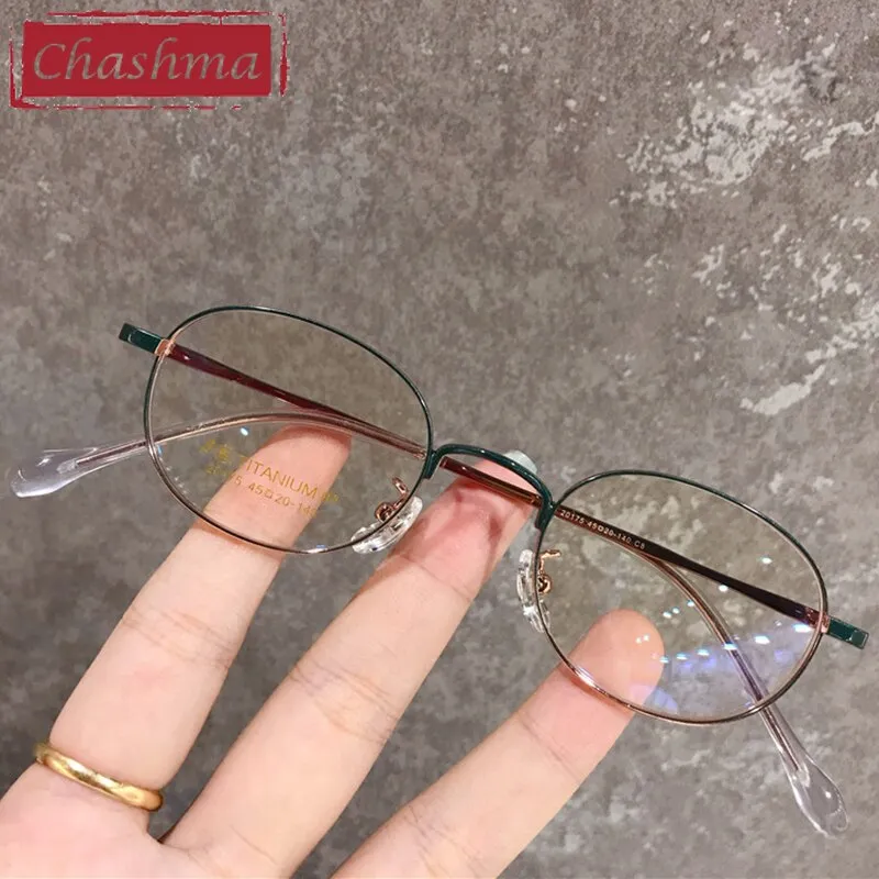 Chashma Unisex Full Rim Oval Titanium  Eyeglasses 20175