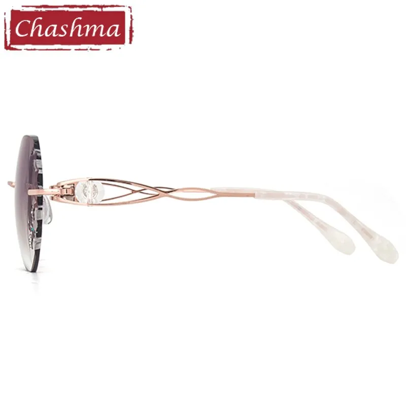 Chashma Women's Rimless Round Titanium Eyeglasses 88022-1