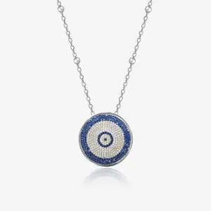 Circular CZ Stoned Chain Locket