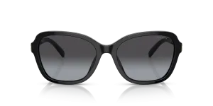 Coach Irregular Non-Polarized Sunglasses - Black/Gray Gradient