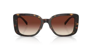 Coach Square Non-Polarized Sunglasses - Dark Tortoise/Dark Brown Mirror