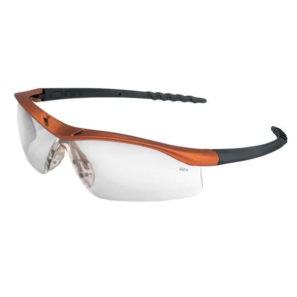 DL210AF MCR Safety DL1 Series Safety Glasses, Clear Lens, TPR Black Temple