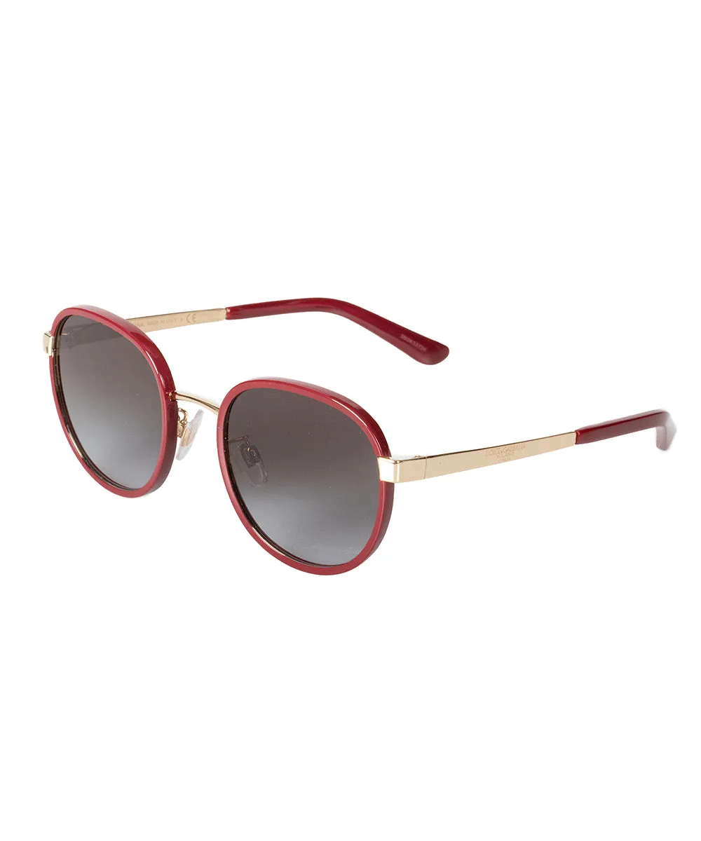 Dolce and Gabbana DG2227J 1318/8G 52 Round Sunglasses