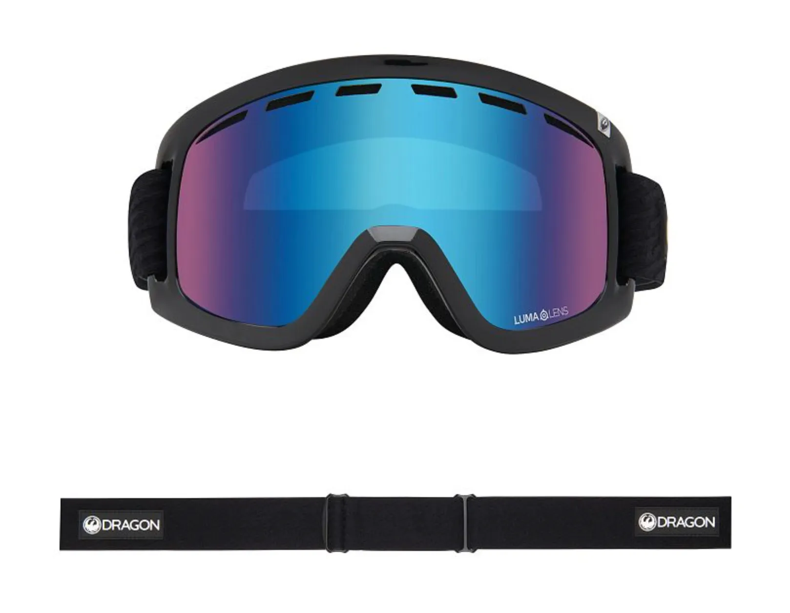 Dragon D1 OTG Goggle Icon Blue w/ Lumalens Blue Ion